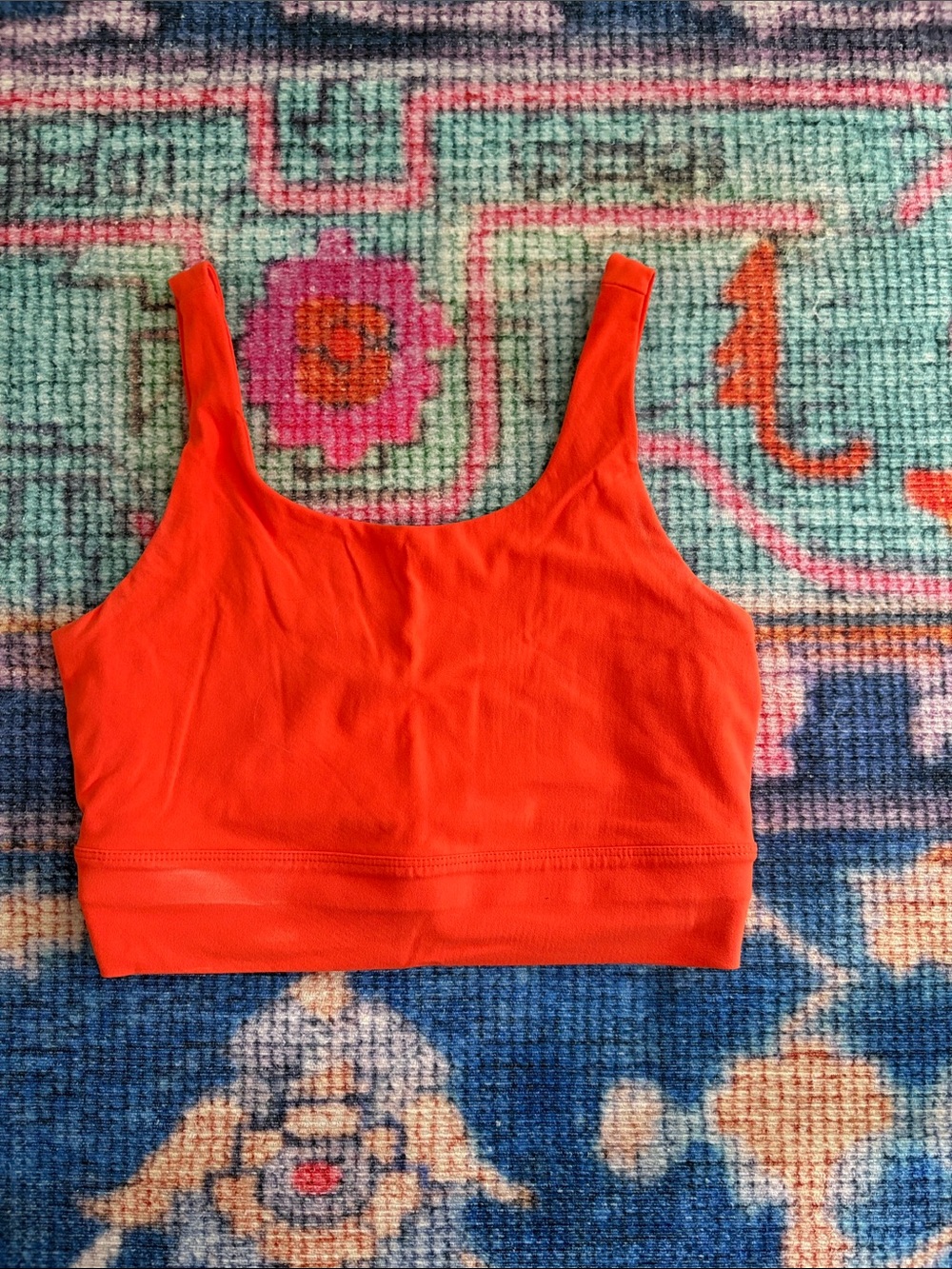 Nike Orange Scoop-Neck Sports Bralette